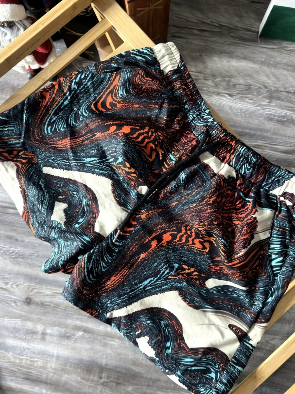 Iconswim Abstract Print Swim Trunks Size Medium